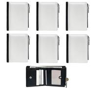 SCCFMM 10 pieces Sublimation Wallets Blanks for Men Women Valentines Gifts Employee Appreciation Wallets DIY Heat Transfer Sublimation Wallet With Zipper for Father's Day Office Travel Supplies