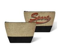 SCCFMM 20 Pack Sublimation Blank Linen Makeup Bags Sublimation Blanks Cosmetic Bags, DIY Heat Transfer Linen Pen Case Pencil Bags, Beige Multi-Purpose Travel Toiletry Zipper Bags, white, Sublimation