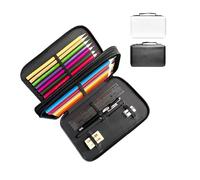 SCCFMM 5 Pieces Sublimation Blanks PU Leather Zipper Cosmetic Bags Pencil Case Larger Capacity Multipurpose DIY Heat Transfer Print Stationery Bag Toiletry Pouch for Sublimation