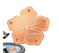 Scclcky Pure Copper Bird Bath Disc - 10cm Copper Purification Disk For Bird Baths To Algae Naturally, Wildlife Friendly Water Cleaner, Solid Coppers Garden Ornament For Keeping Birdbath Water Fresh