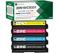 SCCOLOR CS431 CX431 CX331 CS331 Toner Cartridge Extra High Yield | Compatible for Lexmark 20N10K0 20N10C0 20N10M0 20N10Y0 Replacement for Lexmark CS331dw CS431dw CX331adwe CX431adw Printer