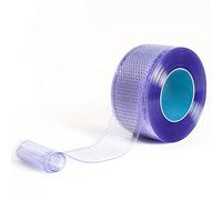 SCD Perforated PVC Strip Curtain 200 x 2mm x 50m Long Bulk Roll Fly Screen | 50m Long, 200mm Wide x 2mm Thick, Cut to Size PERFORATED PVC Roll, Clear PVC, for Fly Screen, Pest/Insect Control