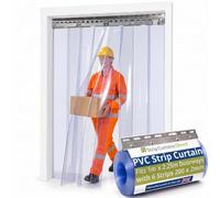 SCD PVC Strip Curtain 1m x 2.25m Kit Made in UK for Personnel, Chiller Door