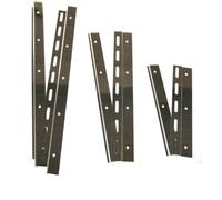 SCD PVC Strip Curtain Hanging Plates 100mm Wide Stainless Steel, Pack of 10