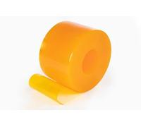 SCD Transparent Yellow PVC Strip Curtain 200mm x 2mm x 50m Long Bulk Roll | 200mm Wide x 2mm Thick, Cut to Size PVC Roll, Transparent YELLOW PVC, For Schools, Nurseries, Chillers & Warehouses
