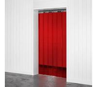 SCD Welding Grade RED PVC Strip Curtain 1m x 2m Kit Made in UK