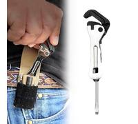 SCDOA 1/2PCS Micro Stubby Pipe Vise Wrench，Pipe Vise Micro Stubby，Micro Self Adjusting Wrench，Universal Size 2 in 1 Wrench Tool for Tight Spaces(1pc)