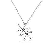 Sceal Sigil of Azazel Sigil of Demons Necklace Satan Necklace Lesser Key Demon Seal Pendant Goetia Necklace Lemegeton Jewelry Seal Lucifer (Satan N EU)