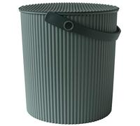 Sceltevie Hachiman Green Rectangular 20L Polypropylene & Polyethylene Bucket with Lid