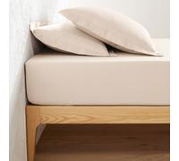 Scenario 25cm High Plain Polycotton Fitted Sheet beige