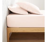 Scenario 25cm High Plain Polycotton Fitted Sheet pearl pink
