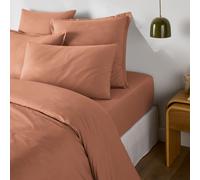 Scenario Cotton Percale 200 Thread Count Duvet Cover Sienna
