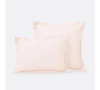 Scenario Flat Ruffle Cotton Pillowcase pearl pink