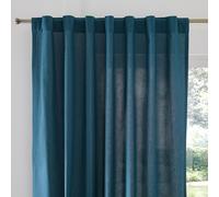 Scénario Hidden Tab Cotton Curtain Prussian Blue