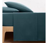 Scenario Organic Cotton Flat Sheet petrol blue