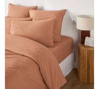 Scenario Plain 100% Washed Cotton Duvet Cover Sienna