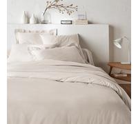 Scenario Plain Polycotton Duvet Cover Pebble Beige