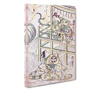 Scene from a Drama by Torii Kiyonobu Painting Canvas Print | Gallery Wrapped 30mm Frame Wall Art | 30x20 inches | Ready to Hang | Contemporary Picture | Living Room Bedroom Lounge Office