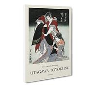 Scene From A Drama By Utagawa Toyokuni Exhibition Museum Asian Japanese Canvas Wall Art Print Ready to Hang, Framed Picture for Living Room Bedroom Home Office Décor, 30x20 Inch (76x50 cm)