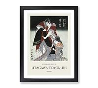 Scene From A Drama By Utagawa Toyokuni Exhibition Museum Asian Japanese Framed Print | A3 Black Framed Wall Art | Ready to Hang | Asian Nature Picture | Living Room Bedroom Lounge Office