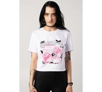 Scene Queen - Bimbocore Y2K Crop White - Girly - white - 5XL - 95% Cotton, 5% Elastane,Jersey 5XL