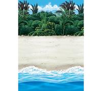 amscan 670217 - Beach Room Scene Setter Roll