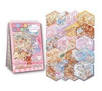 Scene Sticker Book for Kids,20 Sets of 3D Sticker Scenes for Adults Fun Mini Cute Kawaii Stickers Therapy 3D Scenes 3D House Stickers Set Relief Stress Pass The Time