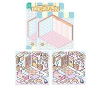 Scene Stickers, Sticker Scenes | Stress Stickers with Effect - Decorative Scrapbook Sticker for Children, Room Scene Stickers, Stress Accessories