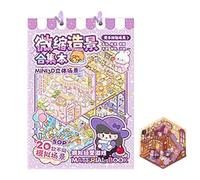 Scene with 3D Stickers - DIY Decorations with Landscapes, Sticker Book with Miniature Scenes - for Children Scrapbooking Notebook Diary Projects Home School Classroom Travel