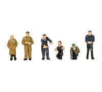 Scenecraft 379-316 Factory Workers and Foreman (Pk6) Figures N Gauge