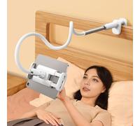 SCENEIN Gooseneck Tablet Holder for Bed, Flexible Long Arm Tablet Mount Stand for Reading in Bed, Compatible with iPad Mini Pro Air Phone Switch Samsung Galaxy Tabs Kindle Fire, More 4.7-12.9" Devices