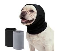 SCENEREAL Dog Calming Band Hoodie No Shake Ear Wraps Muffs, Anxiety Relief Quiet Dogs Head Covers, Noise Protection Grooming Thunder Christmas Fireworks Bathing Drying
