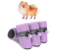 SCENEREAL Dog Shoes for Hot/Cold Pavement，Reflective Paw Protector Boots