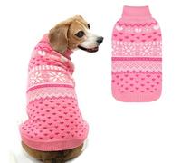 SCENEREAL Dog Sweaters for Small Medium Dogs - Soft, Warm Turtleneck Small Dog Sweater, Ugly Knit Dog Christmas Outfits for Dachshund, Chihuahua, Pug, Yorkie,Winter Pet Clothes Male Female