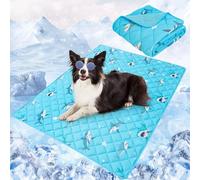 SCENEREAL Upgraded Dog Cooling Mat for Small Meduim Breeds Dogs, 28"x40" Reversible Self- Cooling Mat for Summer Heat, Ice Cool Soft Pet Throw Blanket Use in Couch, Car, Seat, Bed- Machine Washable