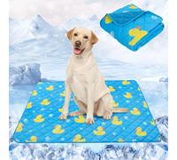 SCENEREAL Upgraded Dog Cooling Mat for Small Meduim Breeds Dogs, 40"x60" Reversible Self- Cooling Mat for Summer Heat, Ice Cool Soft Pet Throw Blanket Use in Couch, Car, Seat, Bed- Machine Washable
