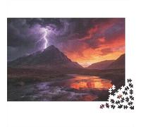 Scenery 1000 Piece Jigsaw Puzzle Premium Paper Best Jigsaw Puzzles Scottish Highlands Adult Puzzles Home Decor Family Bonding Activity Gift for Puzzle Lover 70x50cm/1000pcs