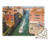 Scenery 1000 Piece Jigsaw Puzzle Premium Paper Best Jigsaw Puzzles Venice Canals Adult Puzzles Home Decor Stress Relief Puzzle Family Puzzle 38x26cm/1000pcs
