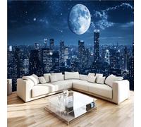 Scenery City Moon 3D Photo Wallpaper Non-Woven Architecture Landscape Wall Mural Decoration Poste Premium Wallpaper Wall Art for Living Room Bedroom W500xH280 31f293