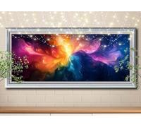 Scenery,Colorful Flowers Diamond Painting Kits,5D DIY Diamond Art Kits for Adults,Full Drill Gem Embroidery Arts Crafts Painting Pictures by Numbers 70x140cm,Diamond Art for Kids Home Decor 59E-1240