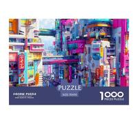 Scenery Jigsaw Puzzle 1000 Pieces Family Game Educational Fun Relax Future City Decorative Poster Board 70x50cm/1000pcs