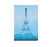 Scenery Poster Tower Silhouette Vector Simple Outlining Poster Modern Wall Art Canvas Aesthetic Decoration Painting 16x24inch(40x60cm) Unframe-style