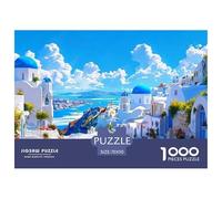 Scenery Puzzle 1000 Pieces Adults Teens Creative Mind Relax Hobby Island Architecture Strong Fit Durable Materials 70x50cm/1000pcs