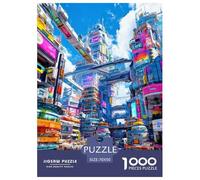 Scenery Puzzle 1000 Pieces Adults Teens Relax Entertainment Creative Cyber City Eco Packaging Durable 70x50cm/1000pcs