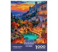Scenery Puzzle 1000 Pieces for Adults Mindful Relaxing Hobby Natural Landscapes Eco-Friendly Thick Board 38x26cm/1000pcs