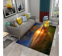 Scenery Seaside Sunset 3D Printed Mat Rugs Anti-Slip Rug Carpet Home Decoration Print Bedroom Non-Slip Floor Rug 120 X 160 Cm - Polyester Soft Touch Easy Clean, Stain Resistant -700240894713