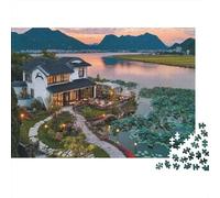 Scenery Travel Town Jigsaw Puzzle A Fun And Cool Educational Puzzle Game with A Very High Level of Difficulty 500pcs (52x38cm)