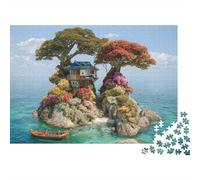 Scenery Travel Town Jigsaw Puzzle Educational Puzzle Game Suitable for Home Decoration Relatively Difficult 300pcs (40x28cm)