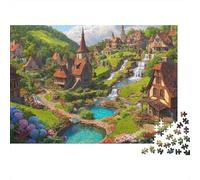 Scenery Travel Town Jigsaw Puzzle Educational Puzzle Game Suitable for Home Decoration Relatively Difficult 1000pcs (75x50cm)