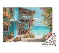 Scenery Travel Town Jigsaw Puzzle Educational Puzzle Game Suitable for Home Decoration Relatively Difficult 500pcs (52x38cm)